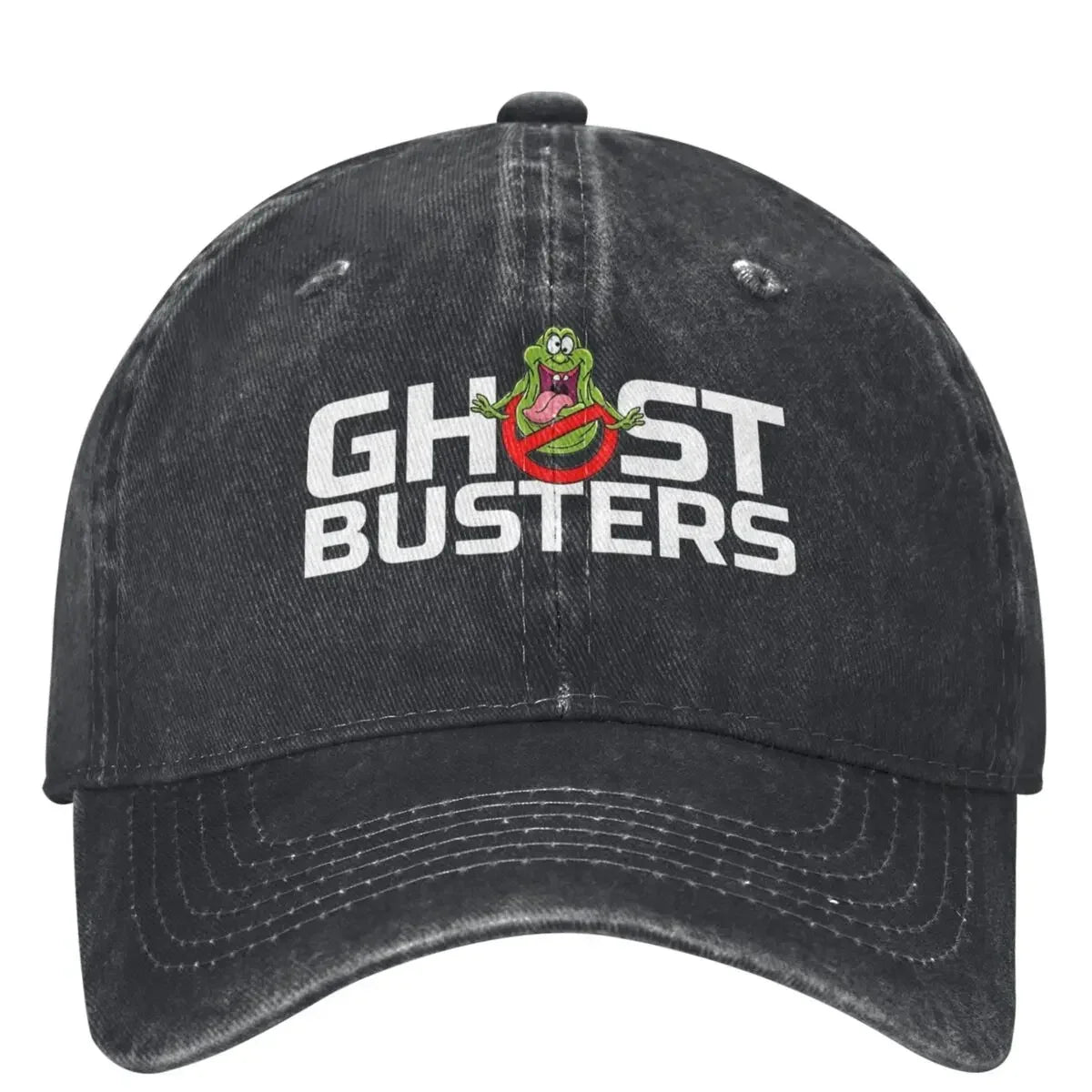 Classic Ghostbusters Denim Dad Hat - Distressed Unisex Baseball Cap for Running or Golf-black-One Size-