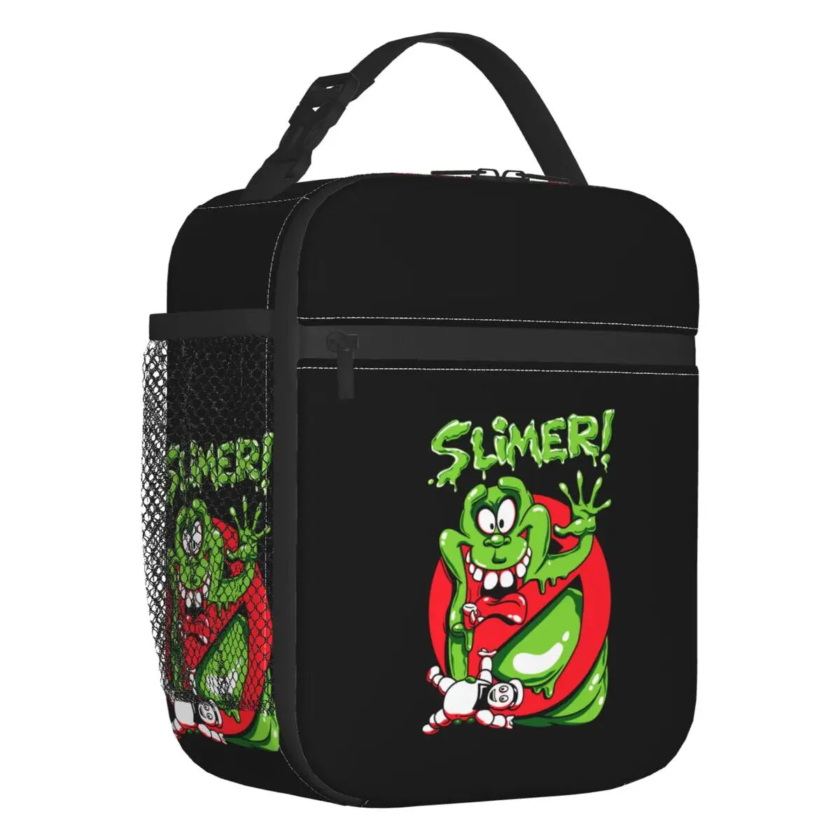 Ghostbusters Slimer Lunch Bag - Portable and Multifunctional - Green Ghost Supernatural Movie Box-19-Lunch Bag-