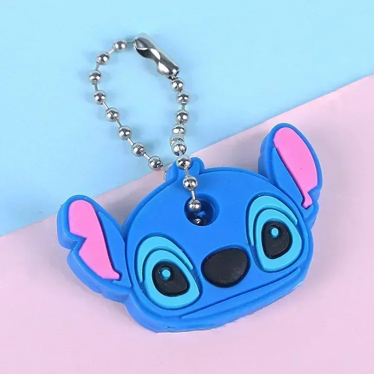 Stitch Silicone Key Caps - Cartoon Lilo & Stitch Protective Key Cover Holder Keychain Gift-Stitch-5pcs-