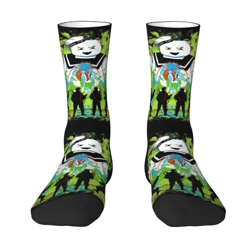 Ghostbusters Busters Dress Socks - Cool Men's & Unisex - Warm Comfortable 3D Print Supernatural Ghost Movie-1-Crew Socks-