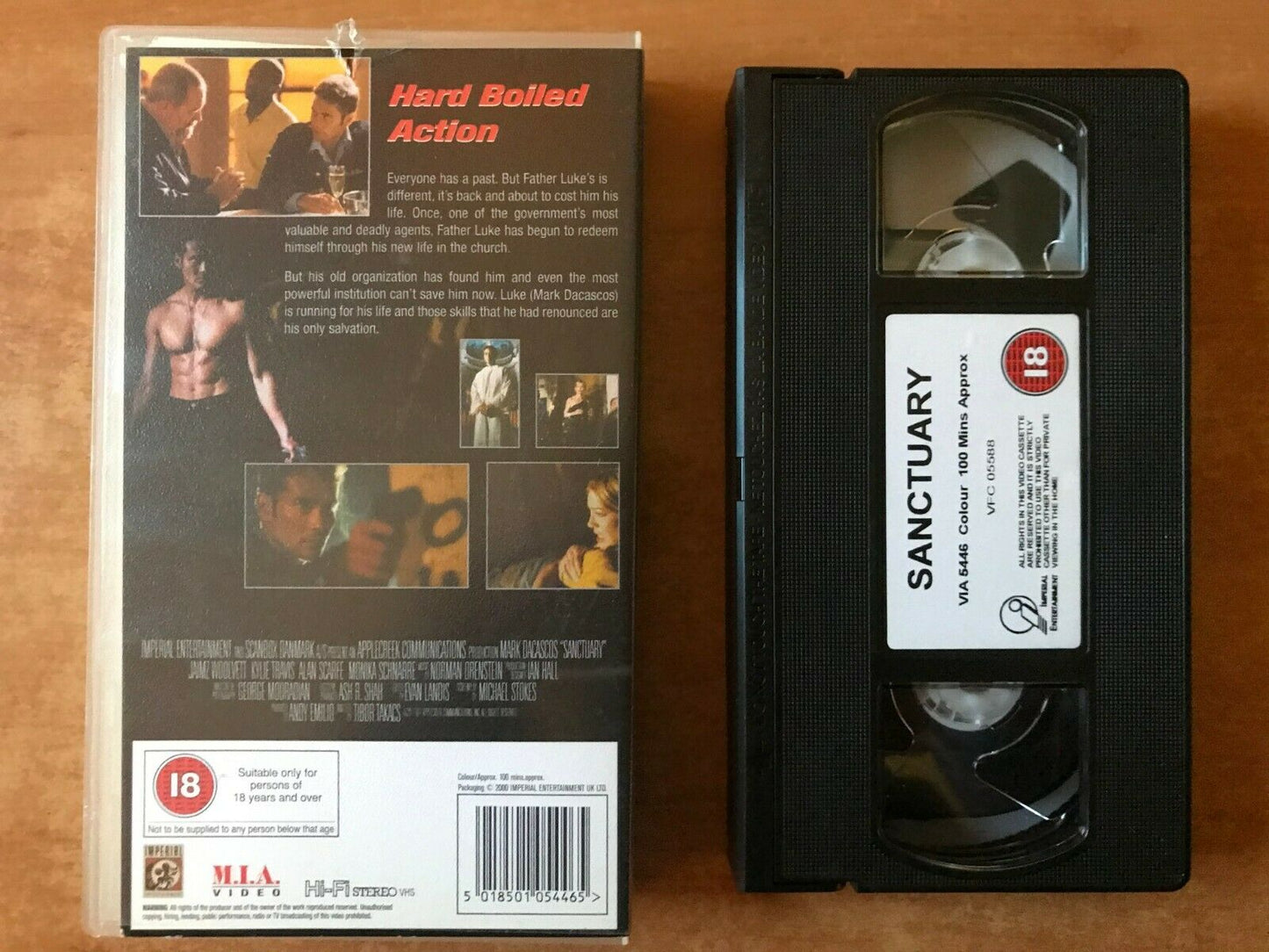 Sanctuary (1998): Black Ops Action - Thriller - Marc Dacascoc - Pal VHS-