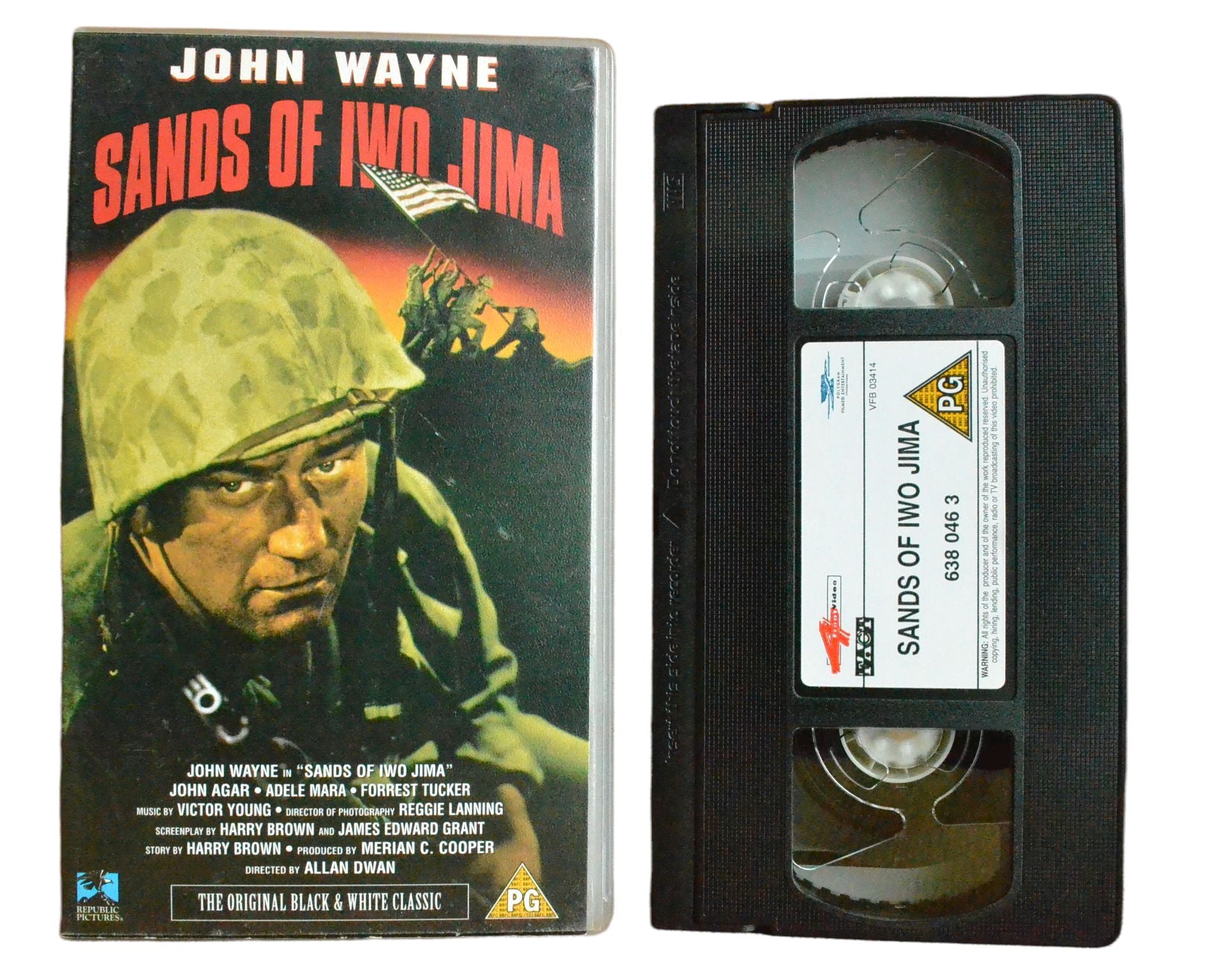 Sands of Iwo Jima - John Wayne - 4Front Video - Vintage - Pal VHS-