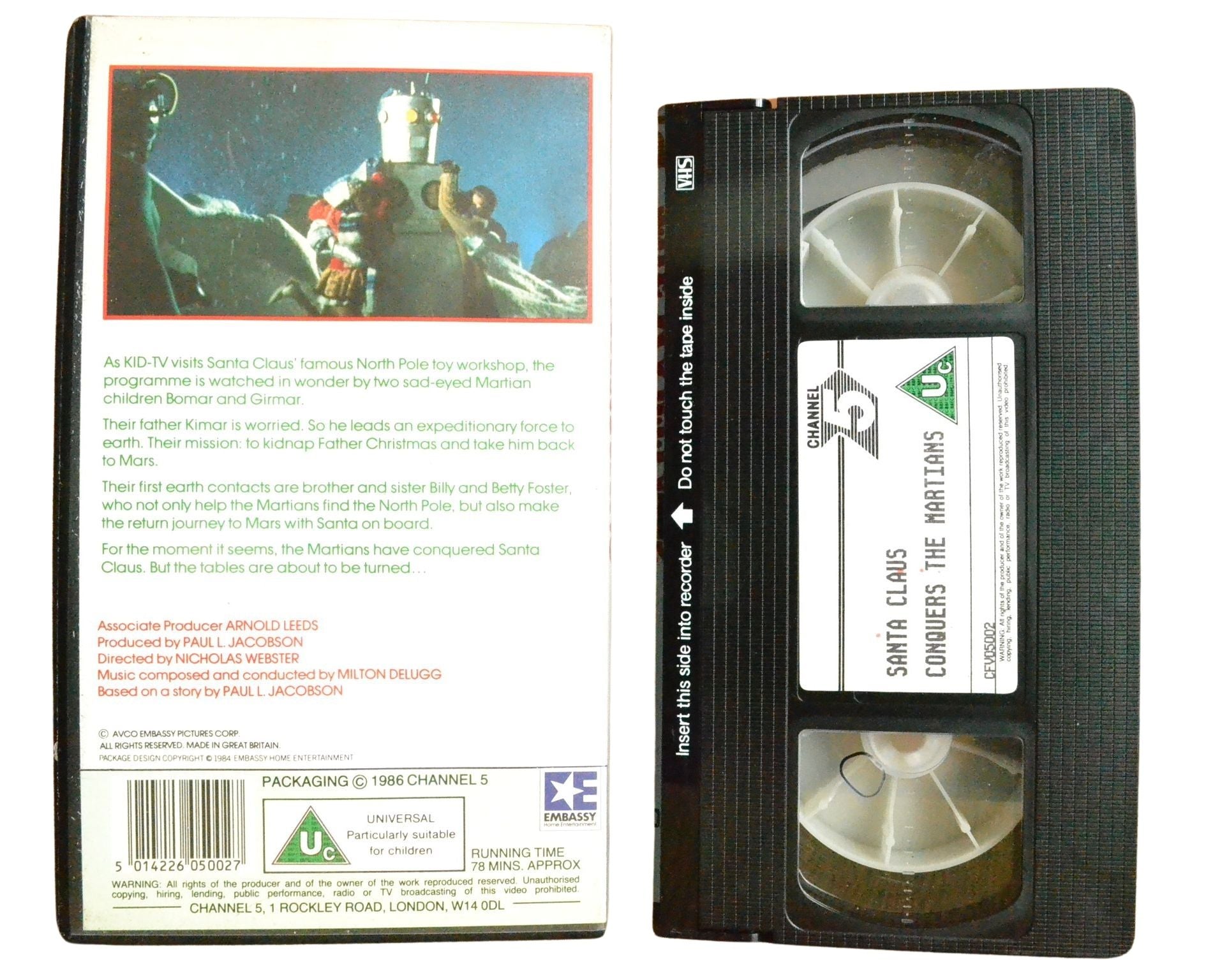 Santa Claus Conquers The Martians - Children’s - Pal VHS-