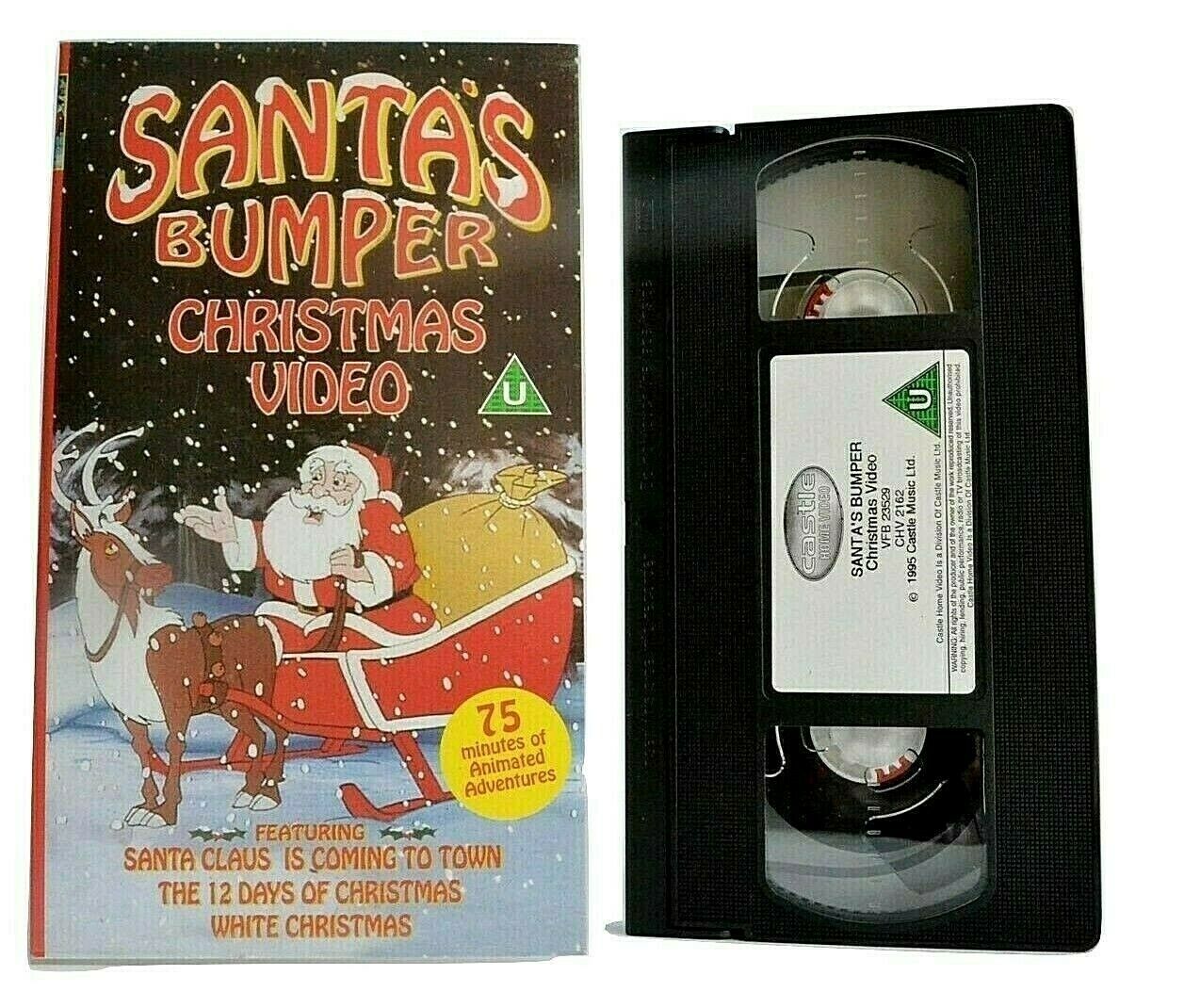 Santa's Bumper Christmas Video:(1999) Castle Home - Animated - Children's - VHS-