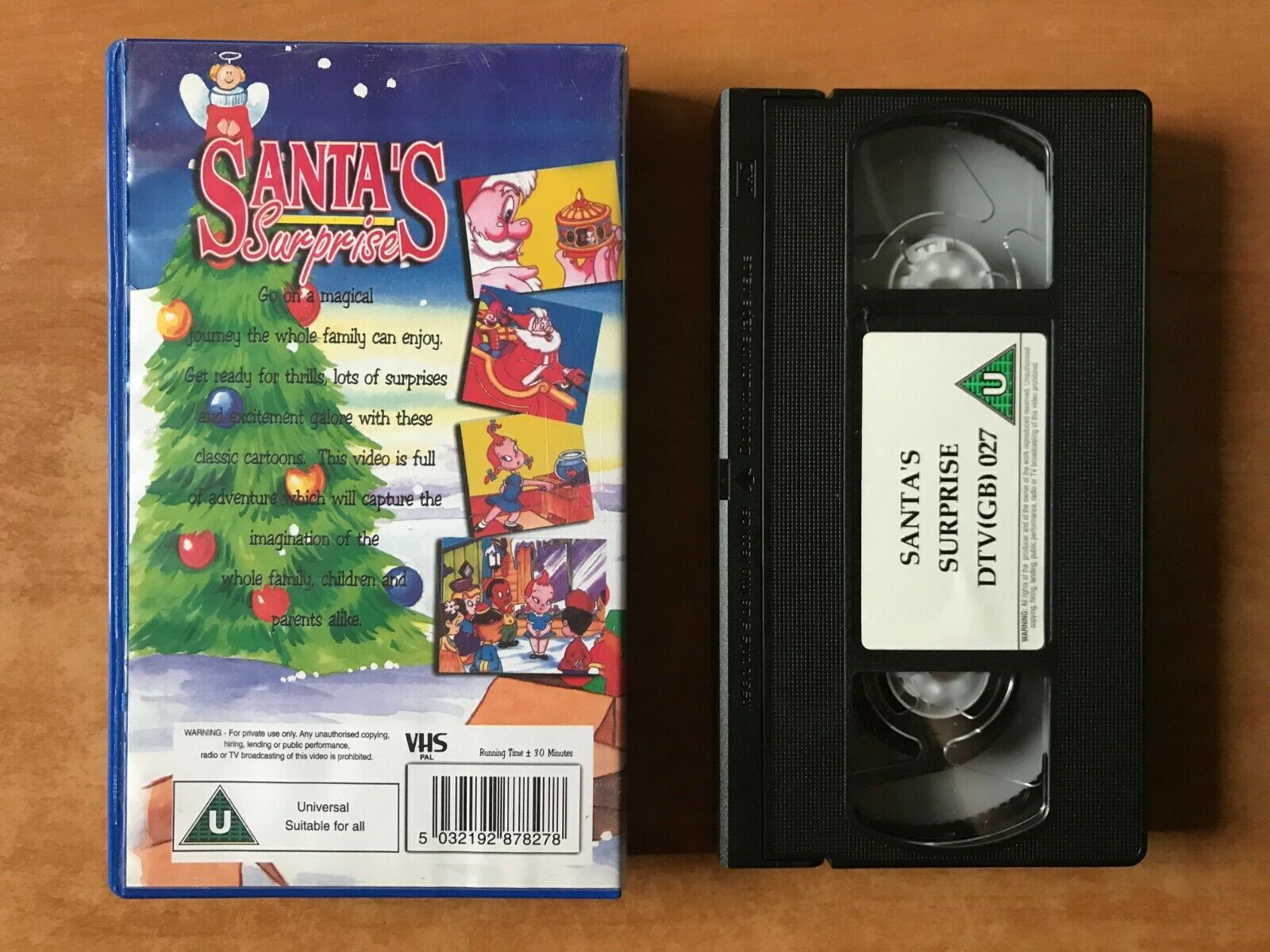 Santa's Suprise (Classic Cartoons) - Holiday Special - Animated - Kids - Pal VHS-