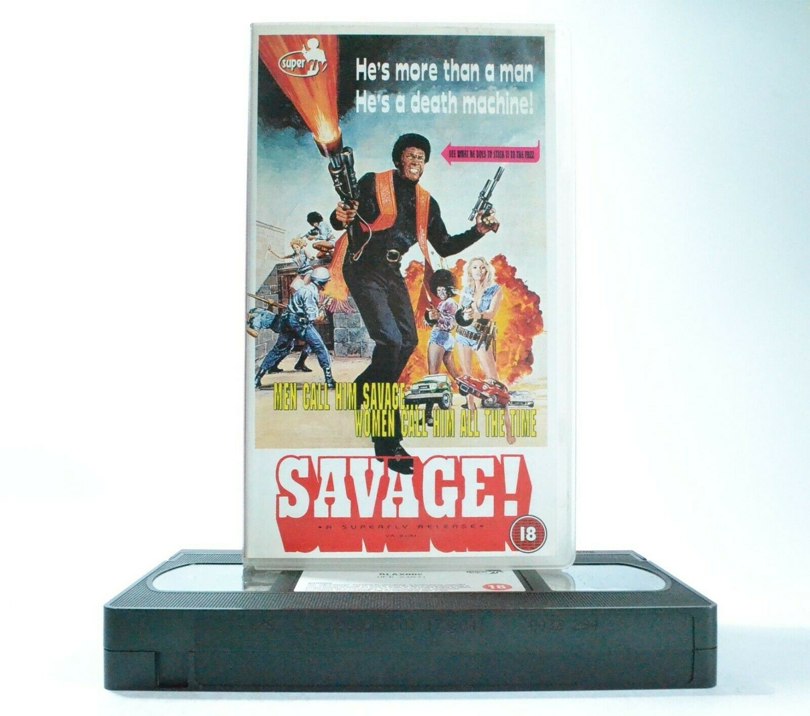 Savage: T.V. Drama Thriller (1973) Blaxploitation Film - USA/Philippines - VHS-