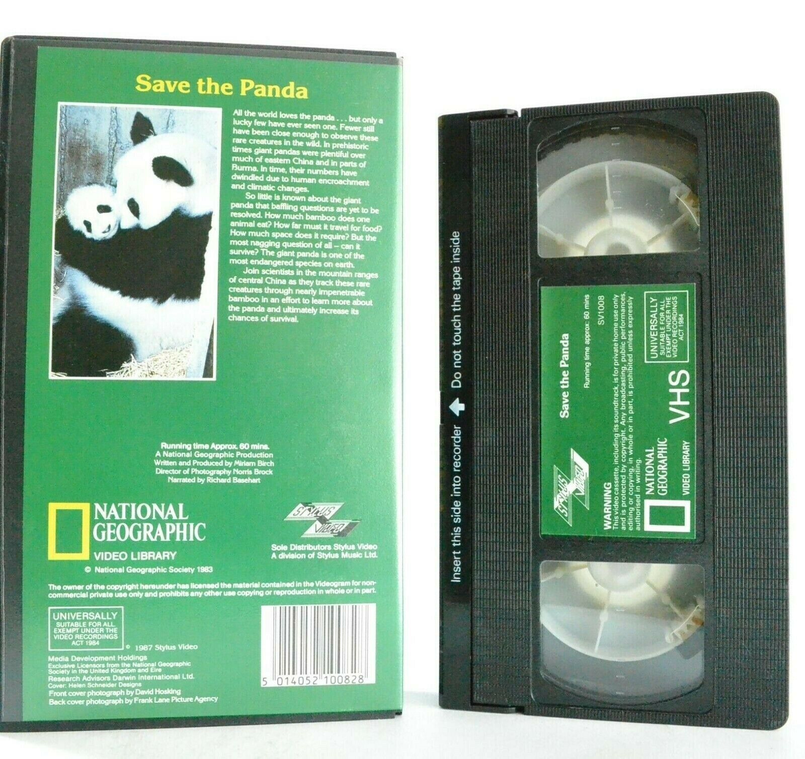 Save The Panda - National Geographic - Video Library - Documantary - Pal VHS-