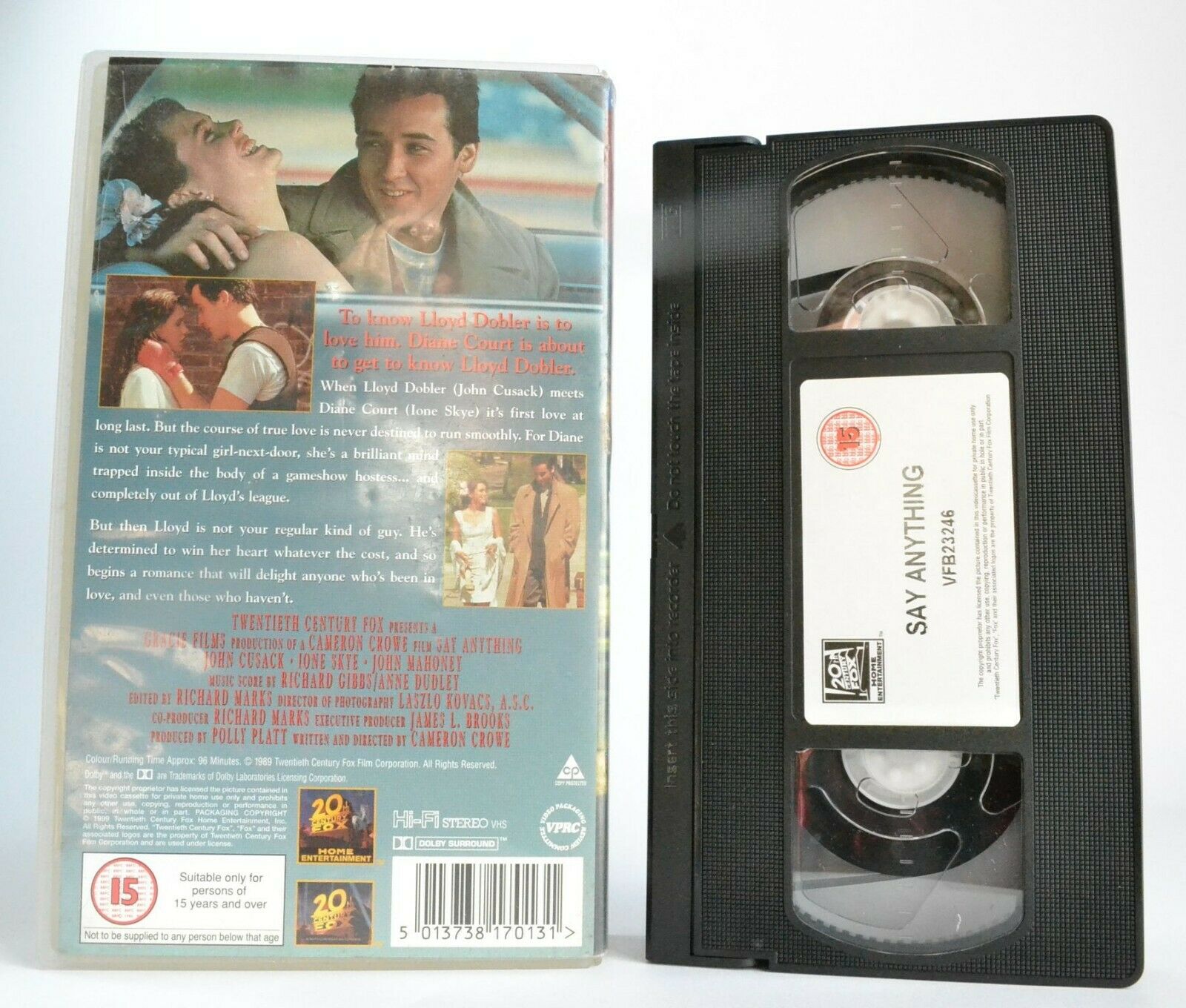 Say Anything (1989) - Romantic Comedy - John Cusack/Ione Skye - Pal VHS-