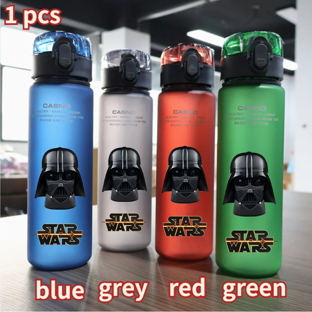 Star Wars Jedi Knight Water Cup - 560ML Laser Sword Portable Sports Bottle - Outdoor Adventure Design-18-1 pcs blue-