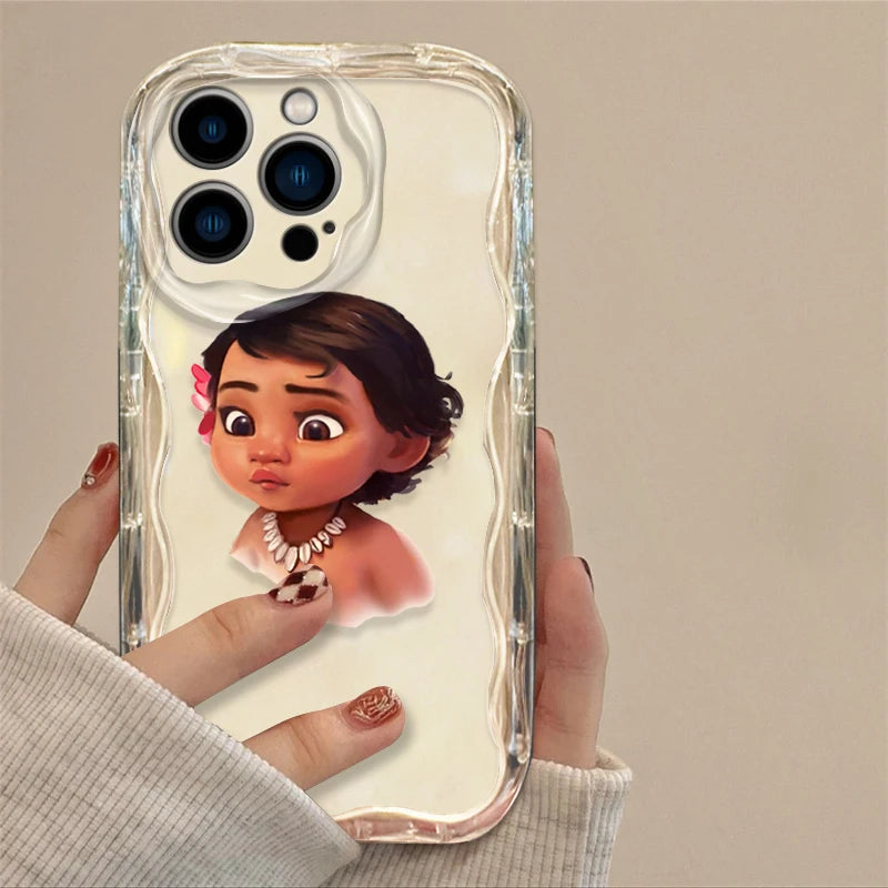 Disney Princess Moana Cover for iPhone 15 14 13 12 11 - Wave Oil Phone Case-