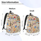 Britain Paddington Brown Bear Backpack for Men Women - Student Hiking Travel Daypack Cute Movie Cartoon College Shoulder Bag Gift-