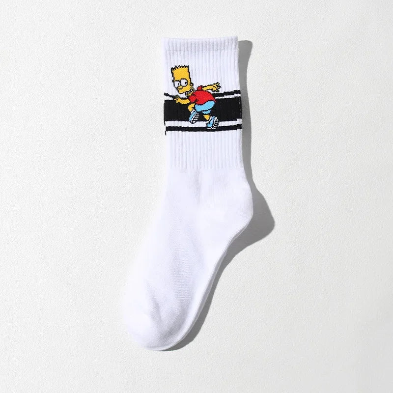 Simpsons Cotton Socks - Funny and Fashionable Hip-Hop Style - Perfect Gift for Girlfriend or Wife Simpsons Fan-7-EUR 35-42-