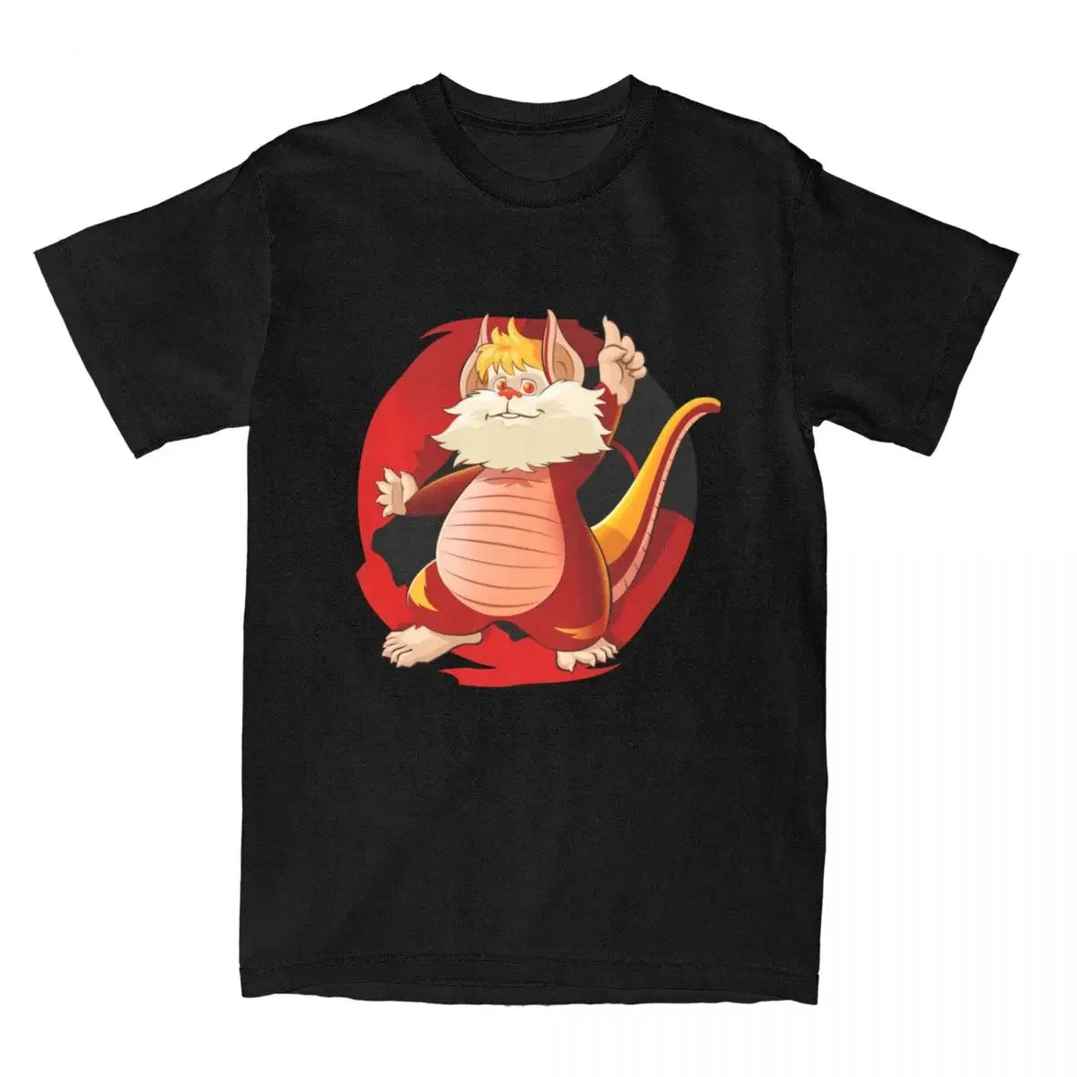 Snarf T-Shirt - Men Women Thundercats Panthro - 80s Retro Cartoon Cotton Tee-black-XXXL-