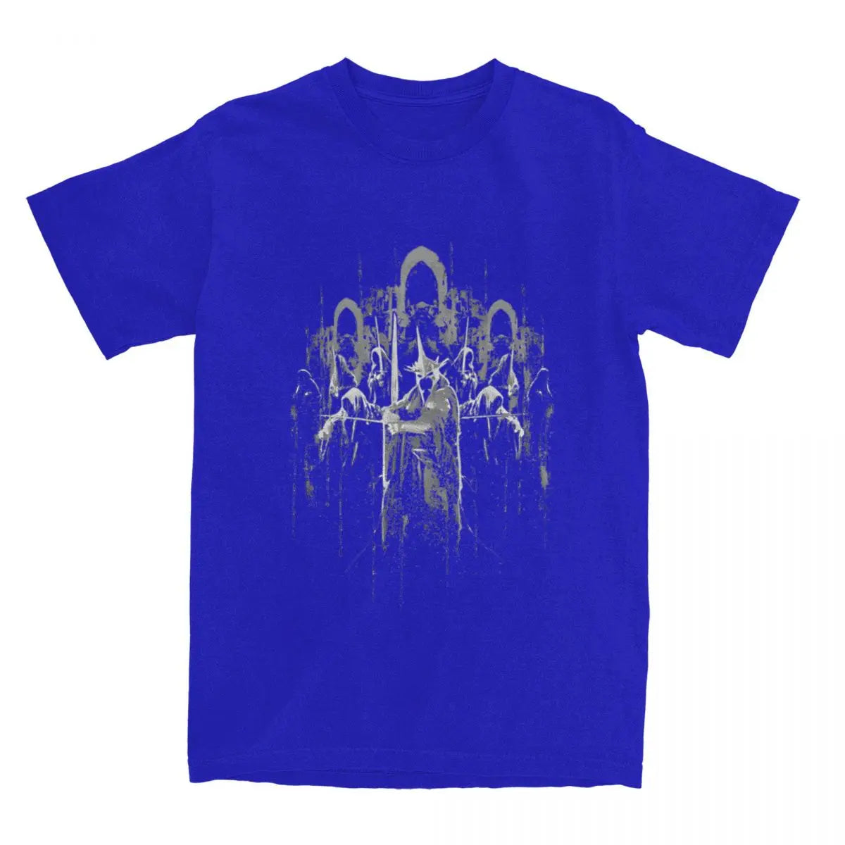 Mordor - Lords of The Rings T-Shirt - Harajuku Style - Summer Casual Oversized Cotton Tees - O Neck Y2K Design-Blue-4XL-