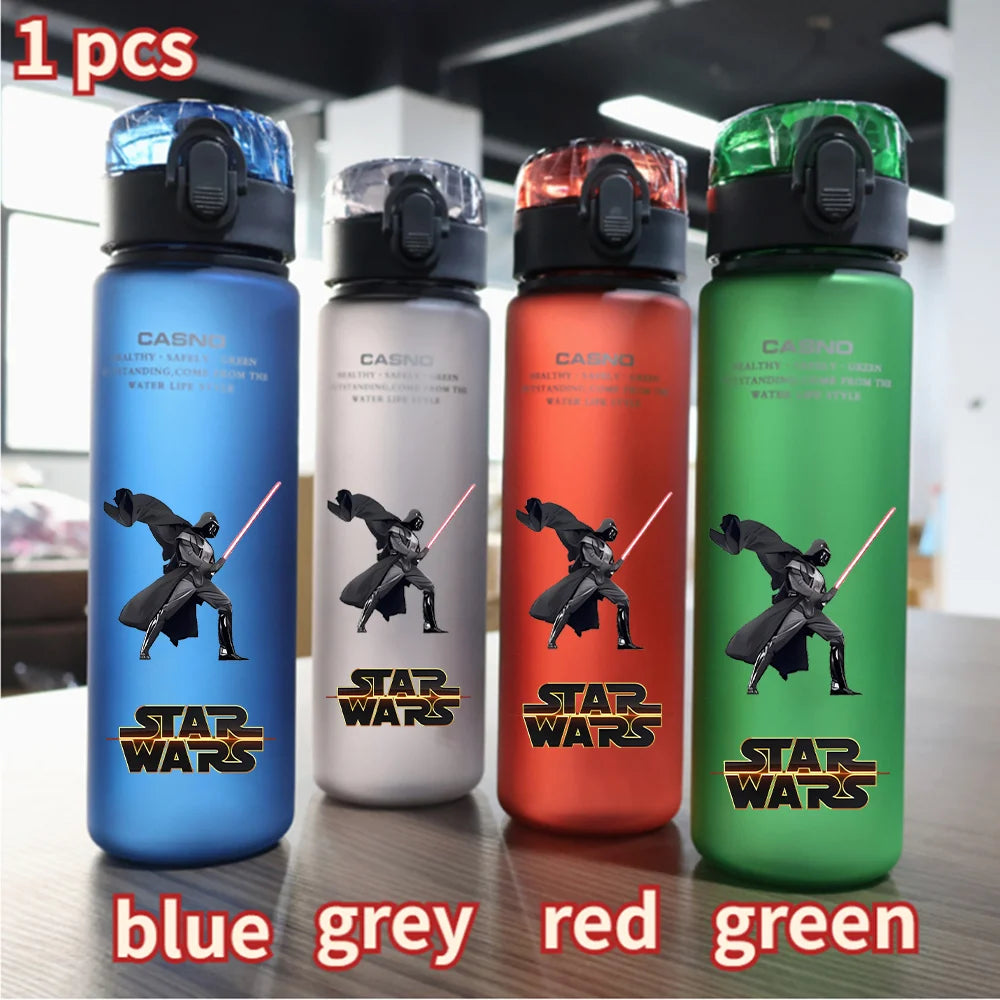 Star Wars Jedi Knight Water Cup - 560ML Laser Sword Portable Sports Bottle - Outdoor Adventure Design-13-1 pcs red-