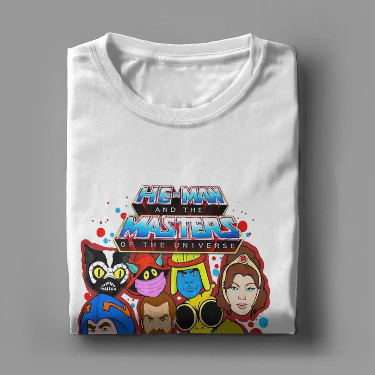 Vintage He-Man Collage T-Shirt: Masters of the Universe Apparel - 100% Breathable Cotton Summer Clothing for Men & Women-