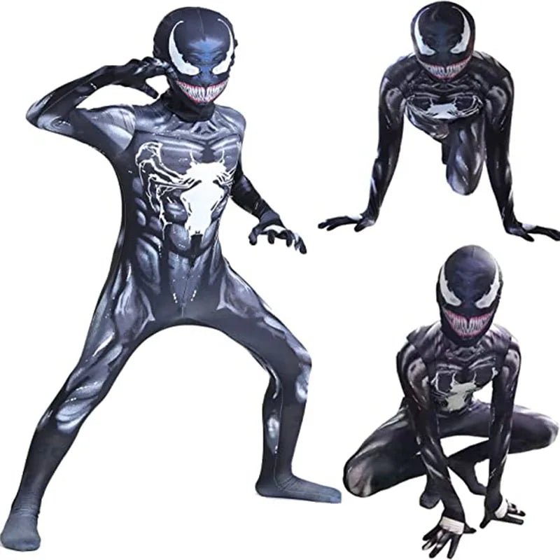 Costume Cosplay New Venom 2 Red Venom Jumpsuit Tights SpiderMan Hero Costume-