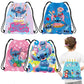 Anime Stitch Drawstring Bag - Kawaii Lilo & Stitch Kids Party Storage Shoulder Gift Pouch-