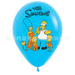 Simpsons Balloon Party Set - Fun Anime Decorations for Birthdays - Great for Family Gatherings or Kids’ Parties-blue-12inch-