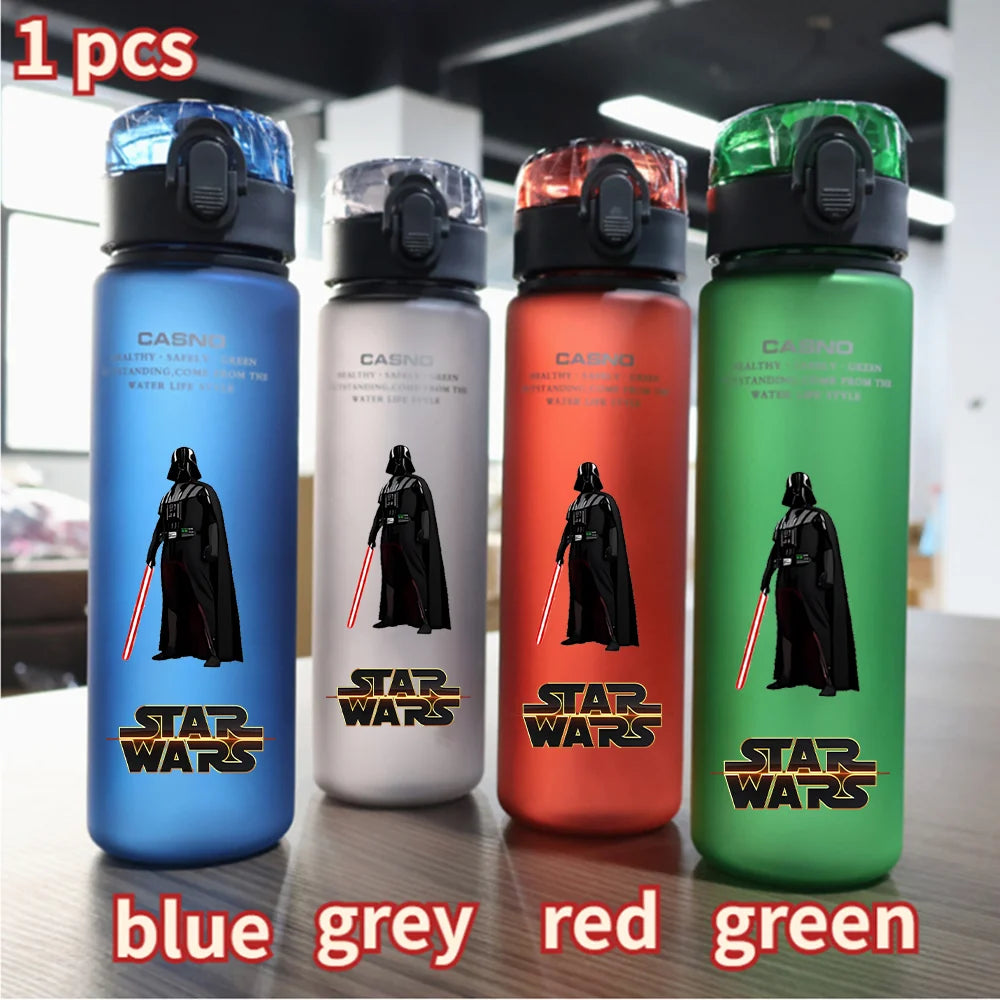 Star Wars Jedi Knight Water Cup - 560ML Laser Sword Portable Sports Bottle - Outdoor Adventure Design-15-1 pcs green-