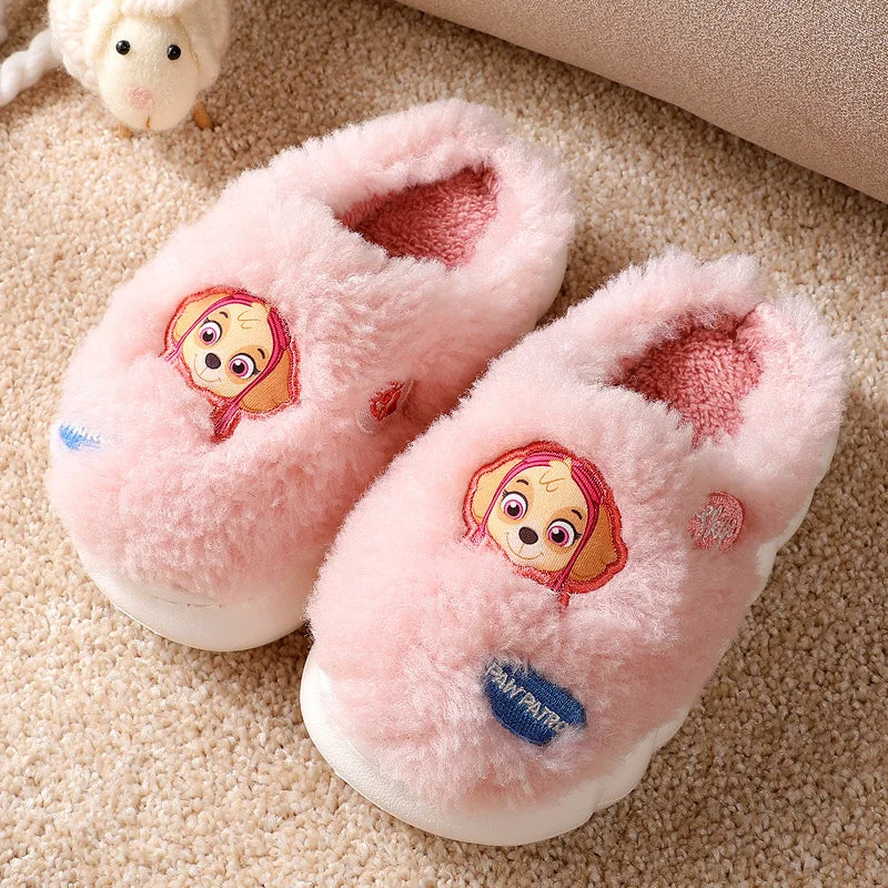 Paw Patrol Marshall Chase Slipper - Warm Plush Home Slipper - Winter Shoes Children House Flat Floor - Soft Silent Slides for Bedroom-Skye-180Yards In 16cm-