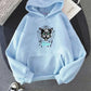 Pet Sematary Hoodie - Stephen King Cat Graffiti - Grunge Street Style Sweatshirts for Men-light-blue-XS-