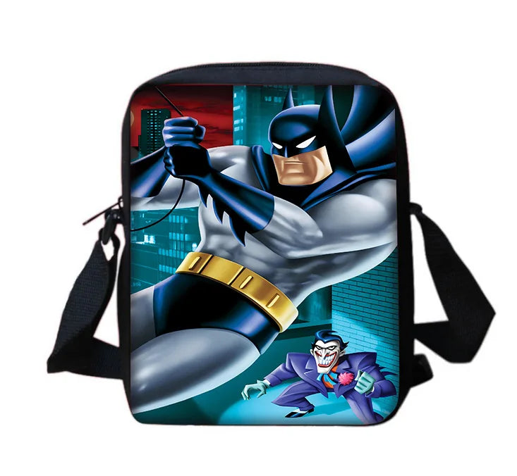 Super Hero B-BatmanS LOGO Child School Backpack With Shoulder Bag Pencil Bags School Bags for Boys Girls Best Gift-KB-198KBHJJ9A8-