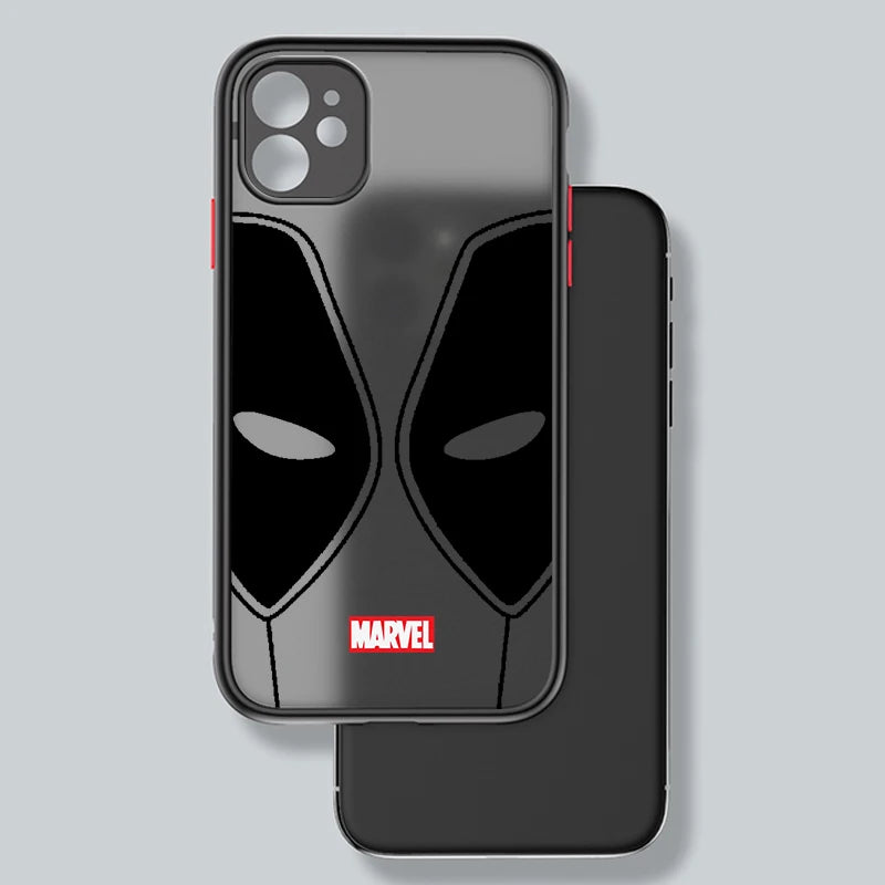 Marvel Wolverine Deadpool Frosted Case for iPhone 15 14 13 12 11 - Protective Cover, Mini Funda-iPhone 15 Pro Max-FA9302HES-