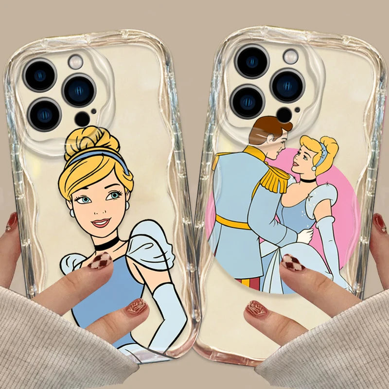 Disney Princess Cinderella Cover for iPhone 15 14 13 12 11 - Wave Oil Phone Case-