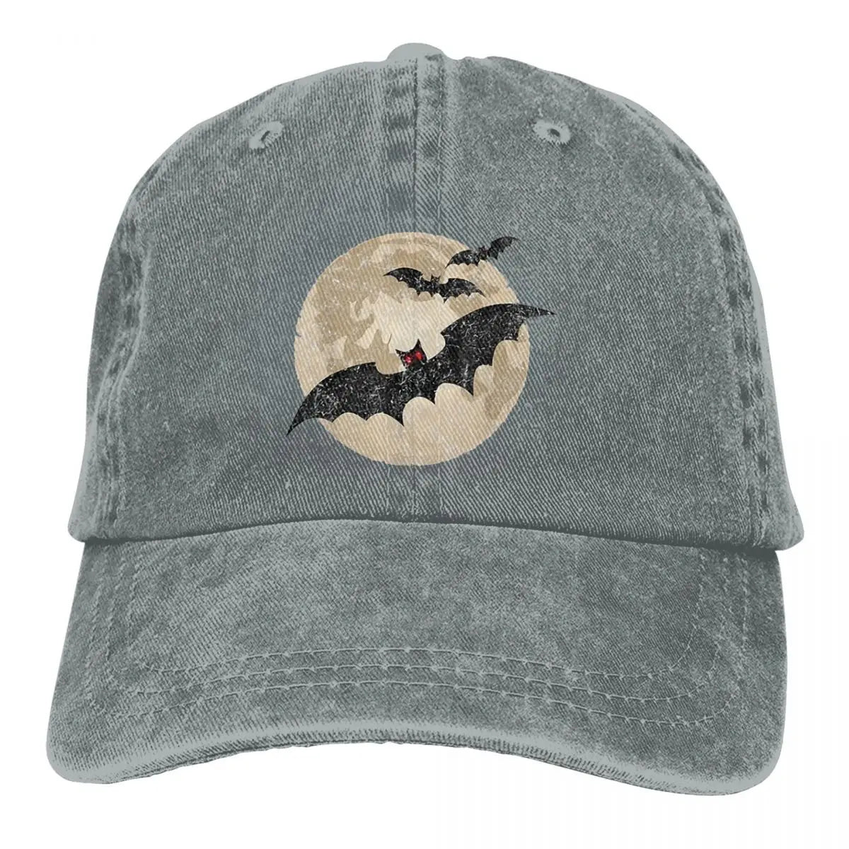 Bat Gifts Baseball Cap Men Hats Women Visor Protection Snapback Midnight Flyer Caps-GRAY-One Size-