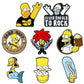 Simpsons Enamel Pin Set - Cute Metal Brooches for Bags or Jackets - Sweet Gift for Girlfriend or Collector-