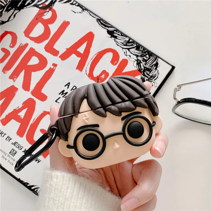 Harry Potter AirPods Case - Soft Silicone Figure Toy for All AirPods Generations-