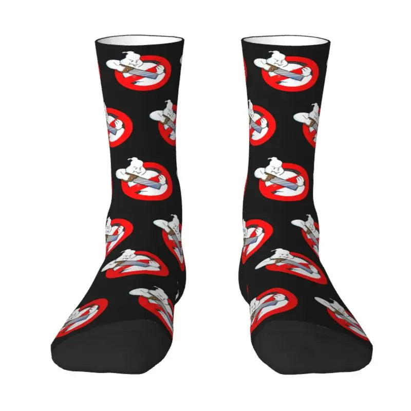 Ghostbusters Busters Dress Socks - Cool Men's & Unisex - Warm Comfortable 3D Print Supernatural Ghost Movie-12-Crew Socks-