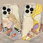 Disney Rapunzel Phone Case for iPhone 15 14 13 12 11 - Wave Oil Cover for Protection-