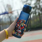 Disney Spiderman and Hulk Water Bottle - 560ML Cartoon Plastic Drinking Cups - Iron Man Toy for Boys and Adults-1-