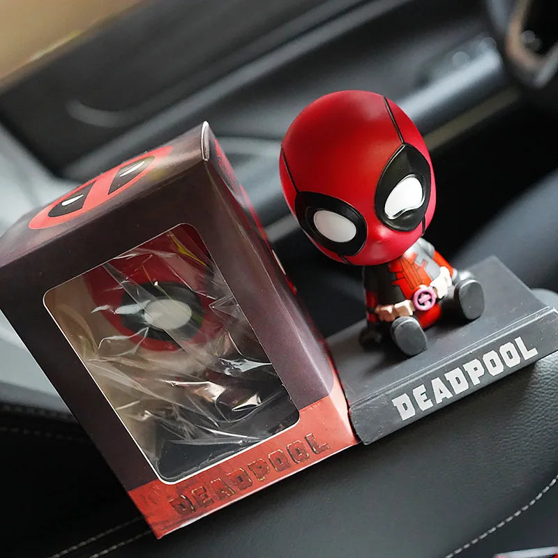 X-Men Deadpool Bobblehead - 12CM Collectible Action Figure for Fans and Car Decoration-12cm in box-