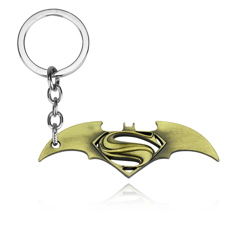 Batman Darts Metal Keychains Cosplay Props Film Television Works Peripheral Gifts Men Women Backpack Jewelry Accessories-K092-bronze-