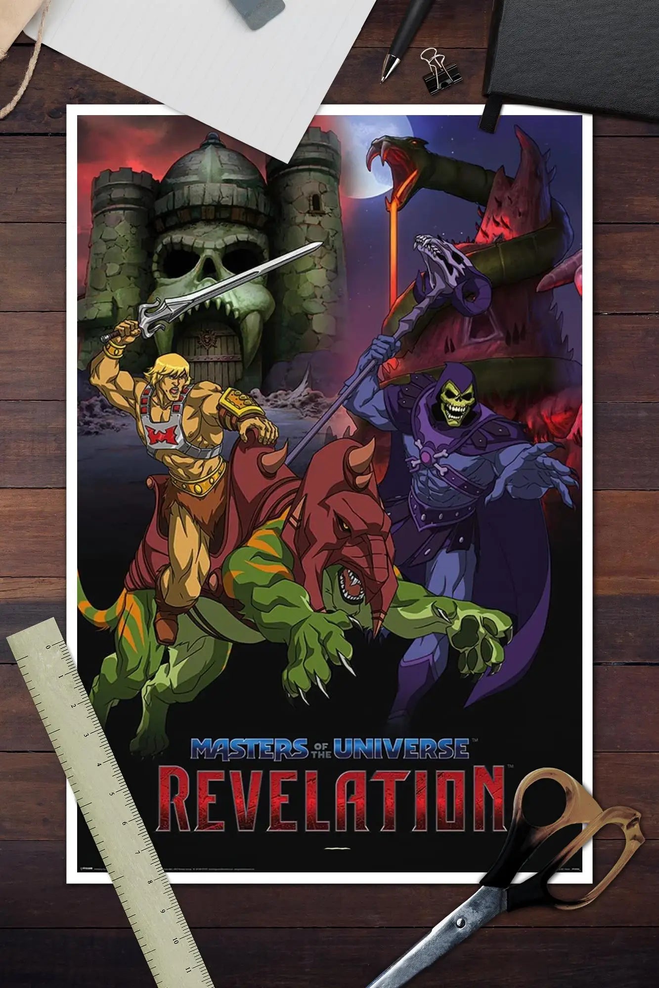 He-Man & Masters of the Universe Canvas Poster: Modern Family Wall Art Picture for Bedroom, Living Room, Cinema Room-