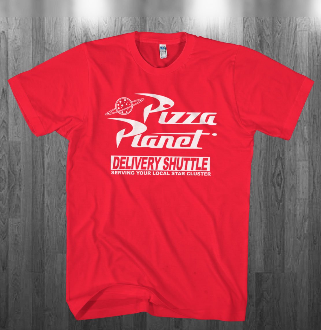 Pizza Planet Shirt - Vacation T-Shirt - Retro Television And Video - 1990s Garment-