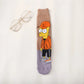 Simpsons Cotton Socks - Funny and Fashionable Hip-Hop Style - Perfect Gift for Girlfriend or Wife Simpsons Fan-10-EUR 35-42-