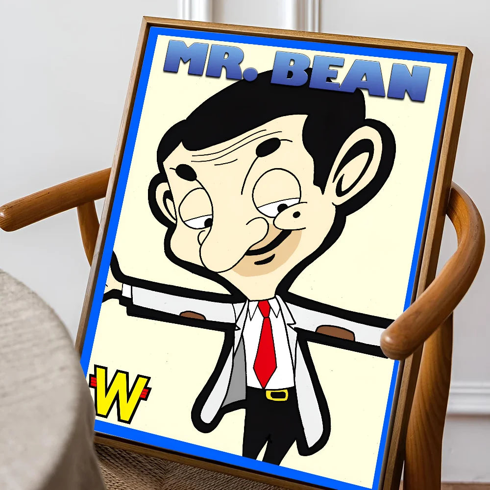 Mr. Bean Cartoon Poster – Paper Print for Living Room, Bedroom, Cafe, or Bar Decoration-HEI-4-50x70cm No Frame-