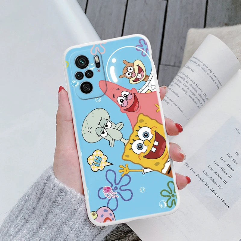 Sponge Bob Square Pants - Patrick Star Phone Cover For POCO M5S - Back Cover Soft Silicone - For Xiaomi POCOM5S M5 S - PocoM5 S Fundas Bag - Xiaomi Poco M5S - Anime Fan Gift-Kba-hmbb20-POCO M5S-