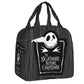 Tim Burton Christmas Lunch Box - Skull Jack Reusable Cooler - Perfect for Halloween-17-22x20x13cm-