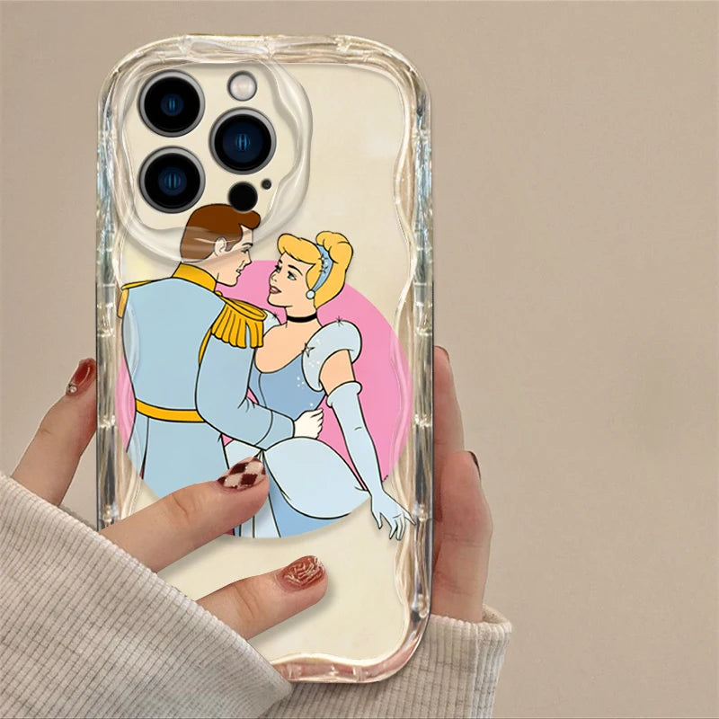 Disney Princess Cinderella Cover for iPhone 15 14 13 12 11 - Wave Oil Phone Case-