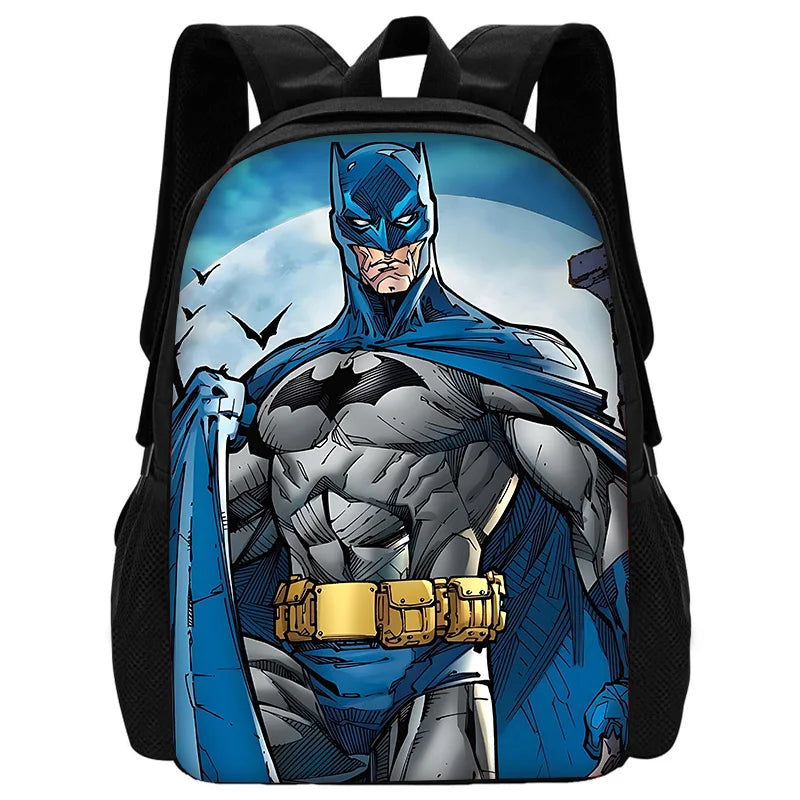 Super Hero B-BatmanS LOGO Child School Backpack With Shoulder Bag Pencil Bags School Bags for Boys Girls Best Gift-BB-198BBHJJ9A2-