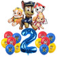 PAW Patrol Birthday Party Decoration Kids Toy Hat Gift - Aluminum Foil Balloon Disposable Tableware - New Banner Boy Event Supplies-Balloon Suit 2-17pcs-