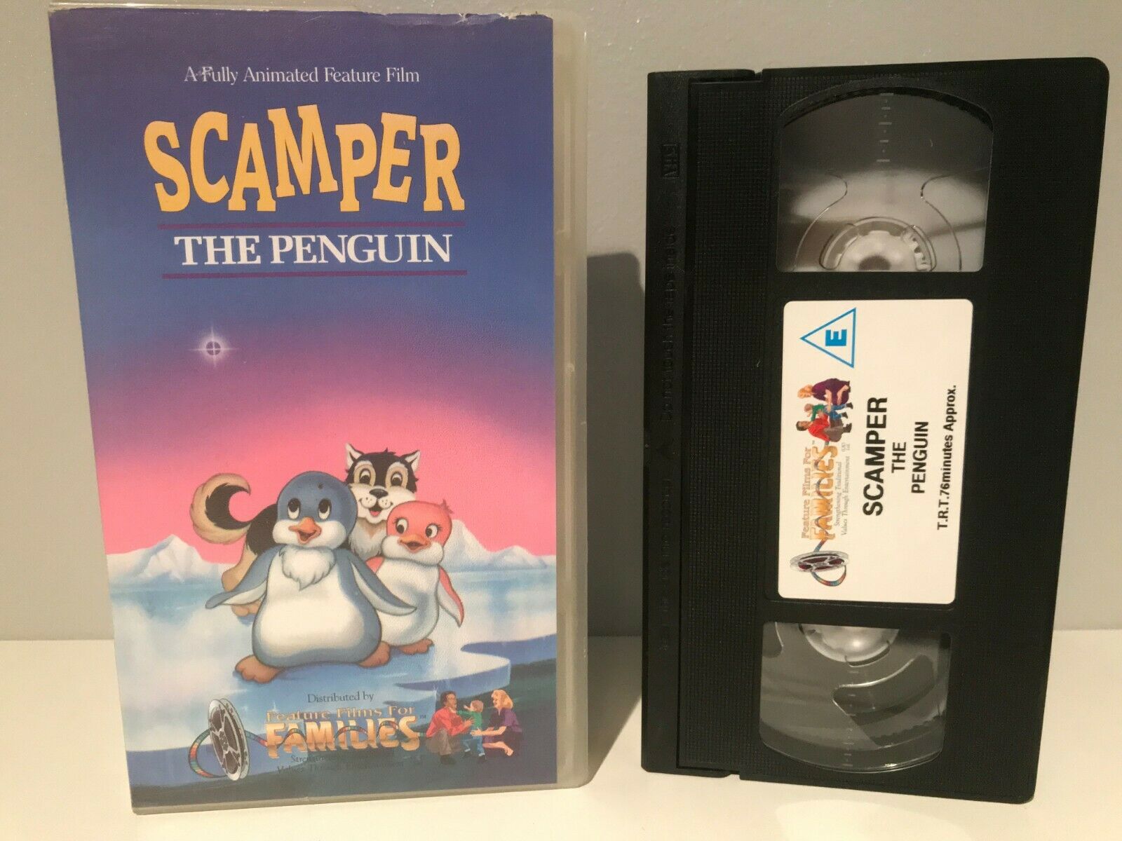 Scamper The Penguin (1992); [Jim Terry] Animated Adventures - Kids - Pal VHS-