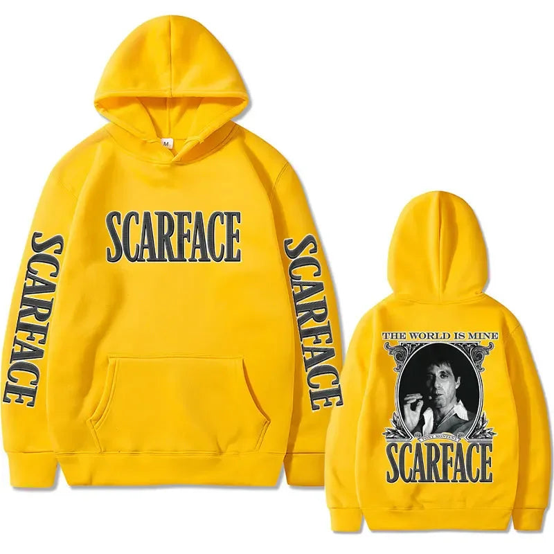 Scarface Hoodie – The World Is Mine Sweatshirt for Hoodie Love Movie Fans-2DF66H2024011LX-M-