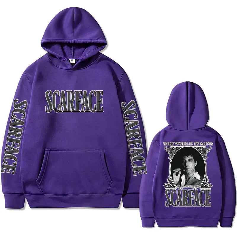 Scarface Hoodie – The World Is Mine Sweatshirt for Hoodie Love Movie Fans-2DF66H2024011M1-S-