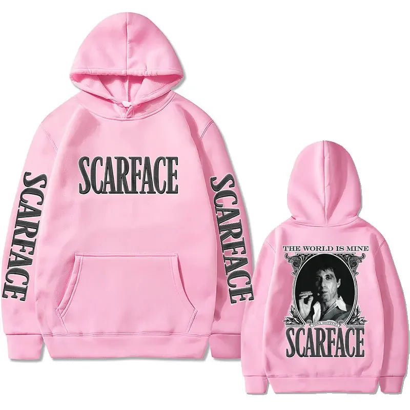 Scarface Hoodie – The World Is Mine Sweatshirt for Hoodie Love Movie Fans-2DF66H2024011LP-L-